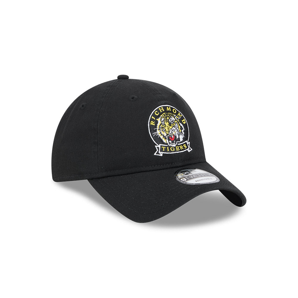 Richmond Tigers Hat - AFL 2025 Retro Washed 9Twenty Strapback Cap - New Era